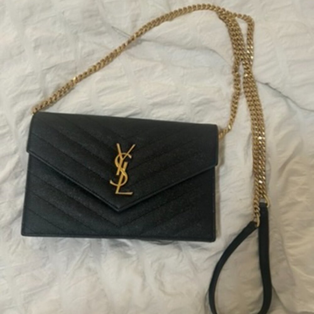Saint Laurent Women's Small Ysl Wallet On Chain